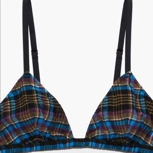 Savage X Fenty Tied Up Tartan Plaid Bralette